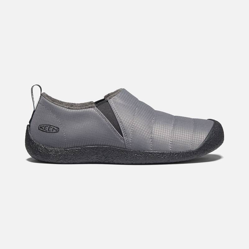 Keen Howser II Hausschuhe Herren DE-56718 Pewter/Black - Keen Herrenschuhe Silber